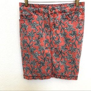 Pilcro & the Letterpress Straight Paisley Skirt 27